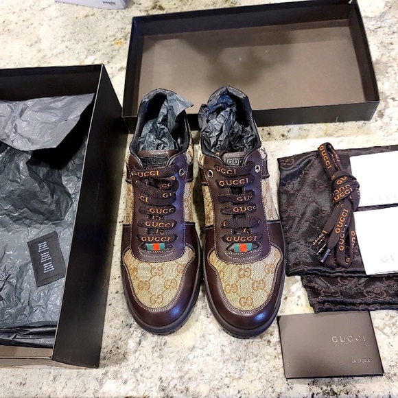 Eclusive & Rare and Desirable Classic Sneakers New, Never Used 7.5(G) Gucci Size - Picture 3 of 14